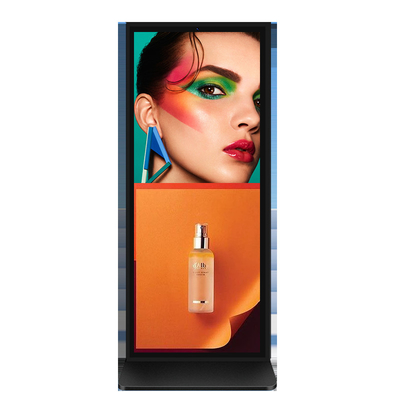 Συνδυασμός 70 ιντσών 4K LCD διαφημιστικό περίπτερο με δωρεάν λογισμικό CMS υψηλής ανάλυσης