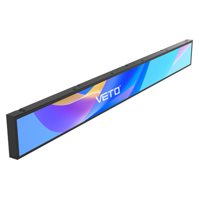 ΒΕΤΟ 16,4-58 ίντσες Ultra Wide Shelf Edge Διαφημιστική οθόνη LCD εσωτερική υψηλής φωτεινότητας Επεκταμένη μπάρα οθόνη LCD