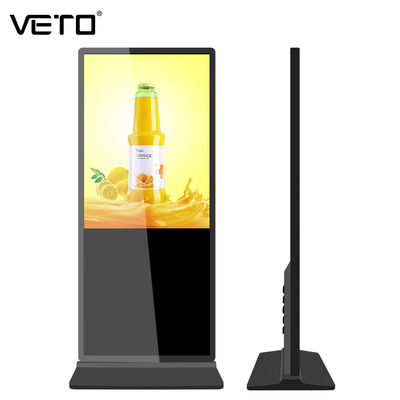 ΒΕΤΟ 43 ιντσών LCD ορόφου στέκεται Android βίντεο LCD διαφημιστικό παίχτη εσωτερικό Τοτέμ