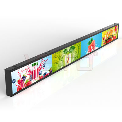 VETO Customisizd Size Indoor Digital Advertising Screen Shelf Edge stretched bar lcd display Για λιανικό εμπόριο